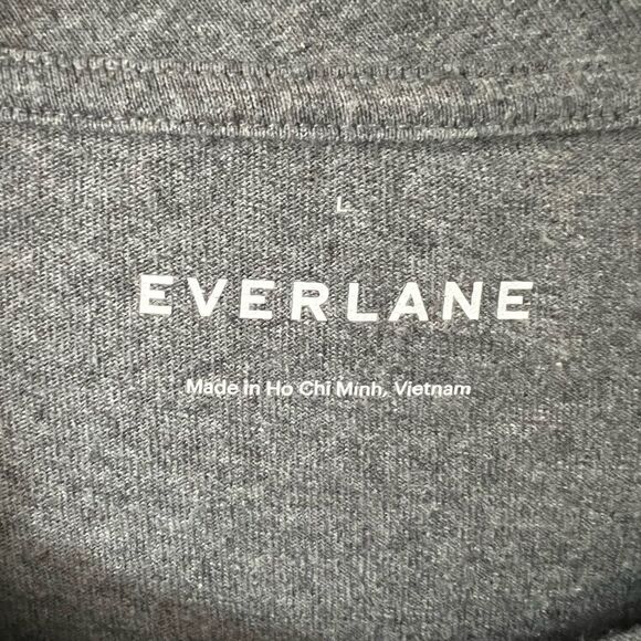 Everlane Heather Grey Crew Neck Shirt - Picture 4 of 6